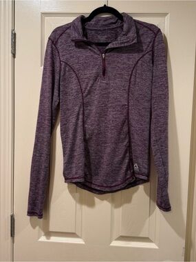 Reebok Purple Long Sleeve Fitted Athletic Shirt women's Size M